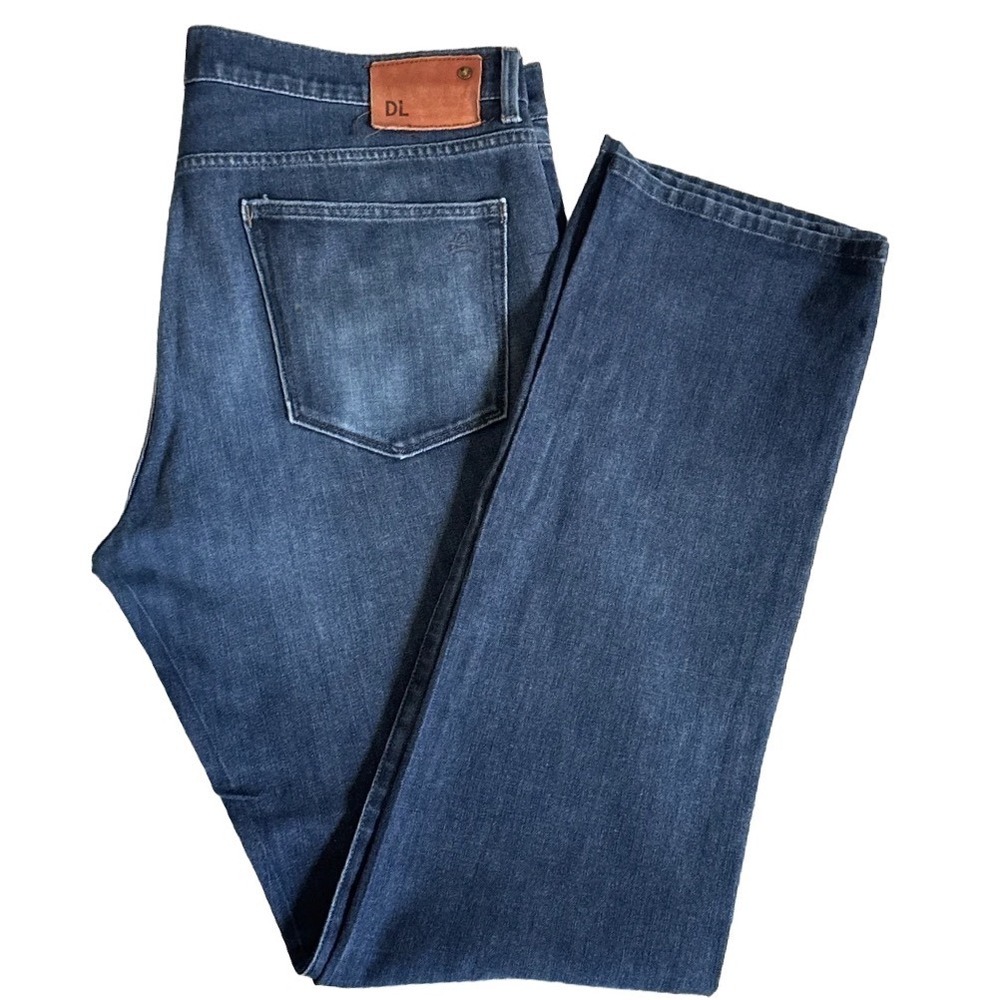 DL1961 Vince Casual Straight Jeans Diablo Dark Wash Mens 38x34 USA Made